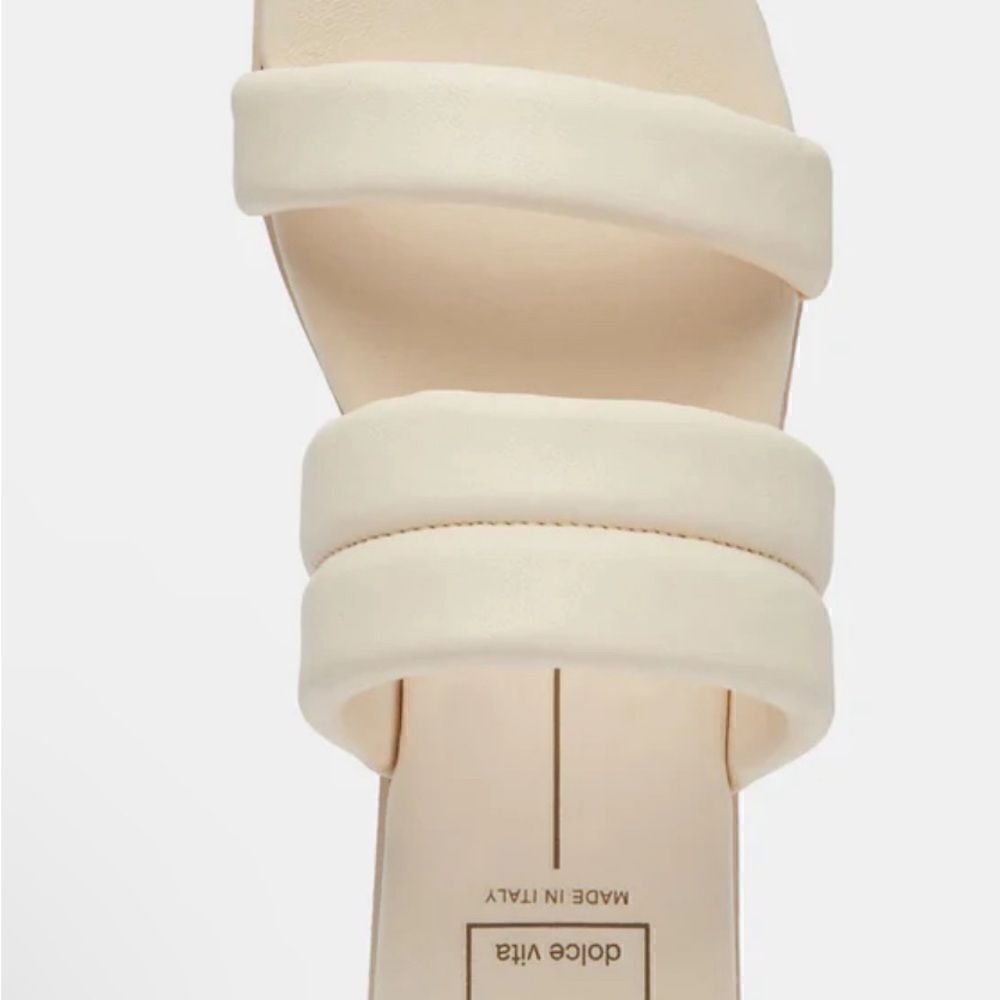 Dolce Vita Women's Adore Puffy Band Slide Sandals IVORY BRAND NEW - Picture 5 of 5